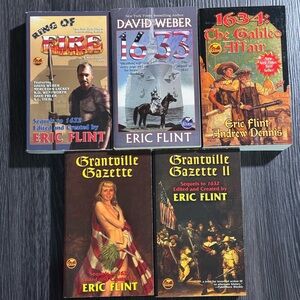 Lot of Eric Flint Vintage Historical Fiction Paperback Books